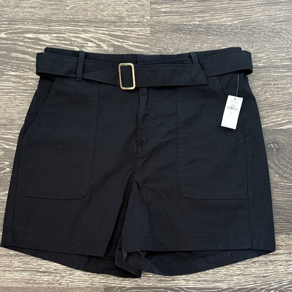 Black cargo shorts